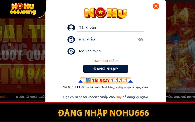 Đăng Nhập NOHU666