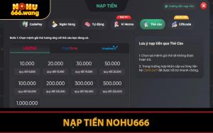 Nạp Tiền NOHU666